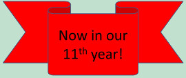 Now in our 11th year! Now in our 11th year!