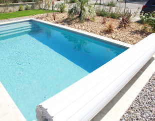 View of the garden & pool.