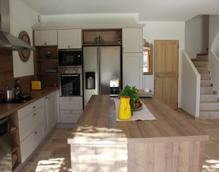 View of kitchen.