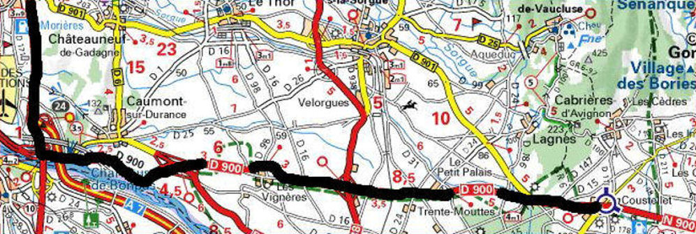 Cycling Provence - Directions from Avignon TGV train station to us in Coustellet. Cycling Provence - Directions from Avignon TGV train station to us in Coustellet.