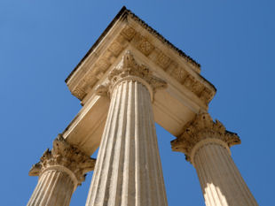 Provence cycling holidays - View of ancient Glanum, 30 mins drive away.