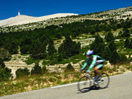 A view to the summit of Mont Ventoux.